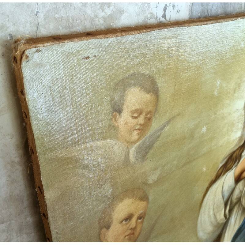 Large painting of the Virgin Mary