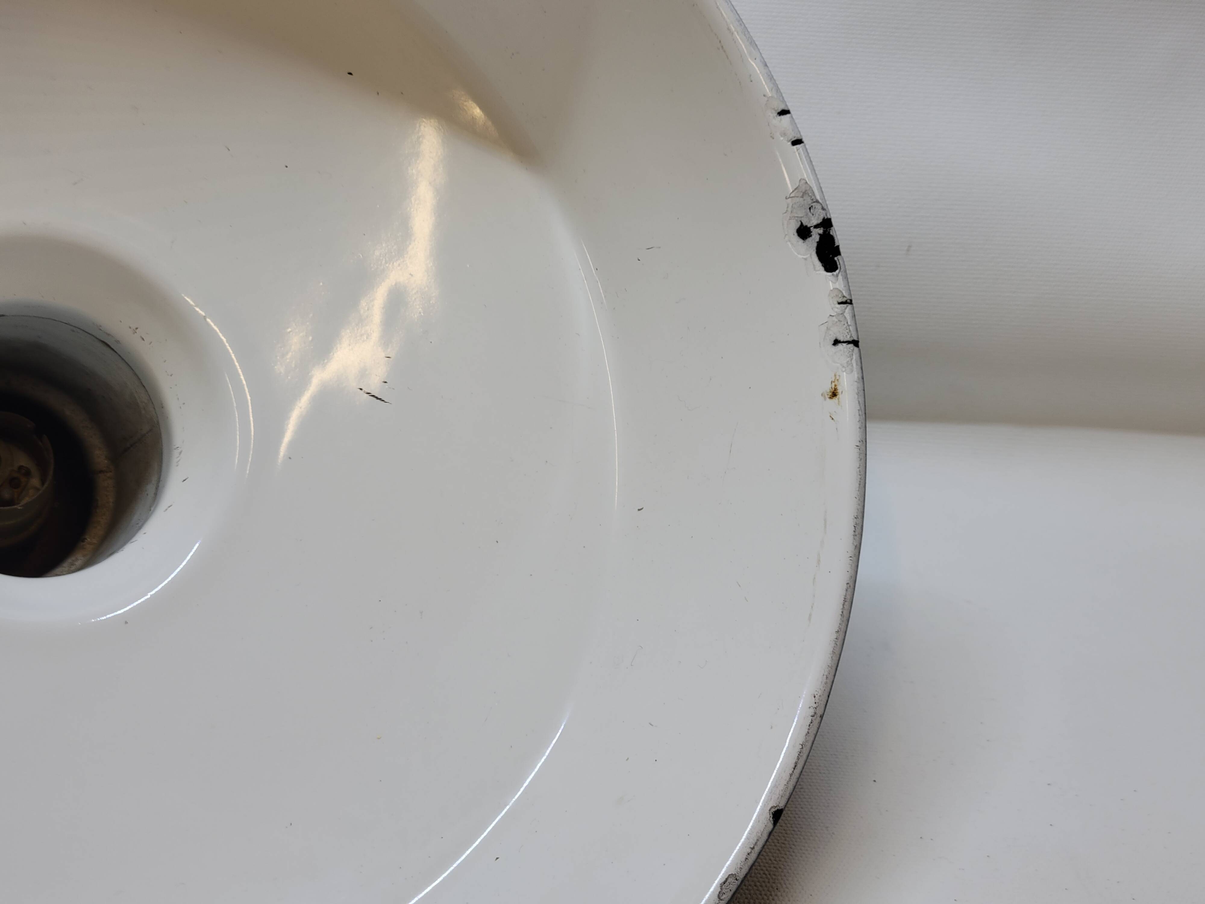 Pendant lamp industrial workshop lampshade in vintage black enameled metal