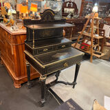 Napoleon III desk in blackened wood