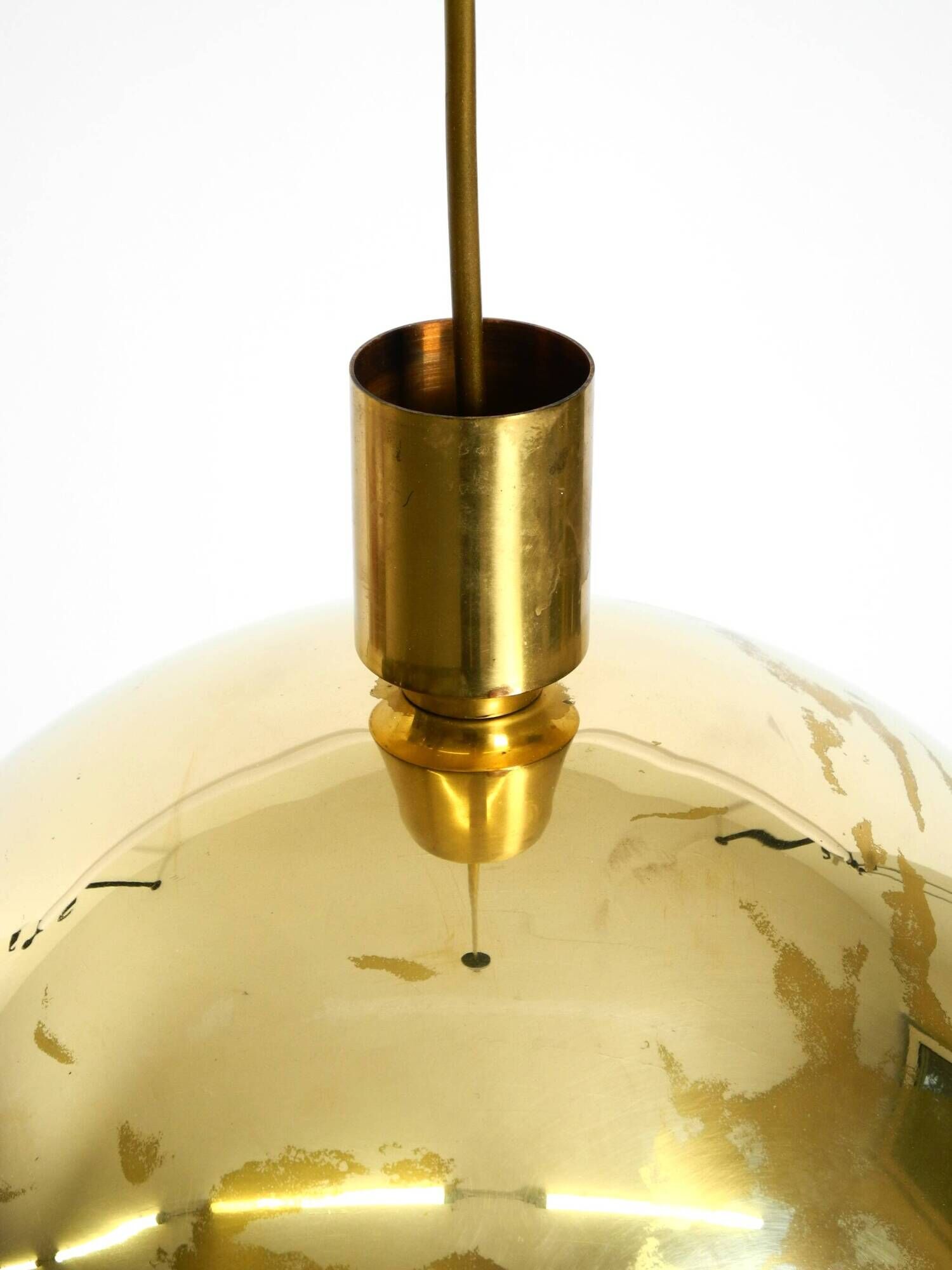 Original Florian Schulz brass pendant lamp | Model "Posa" | 1970s