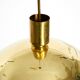 Original Florian Schulz brass pendant lamp | Model "Posa" | 1970s
