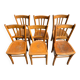 Set of 6 vintage Luterma bistro chairs