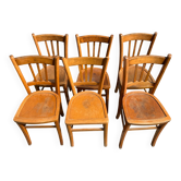 Lot de 6 chaises de bistrot anciennes Luterma – Vintage