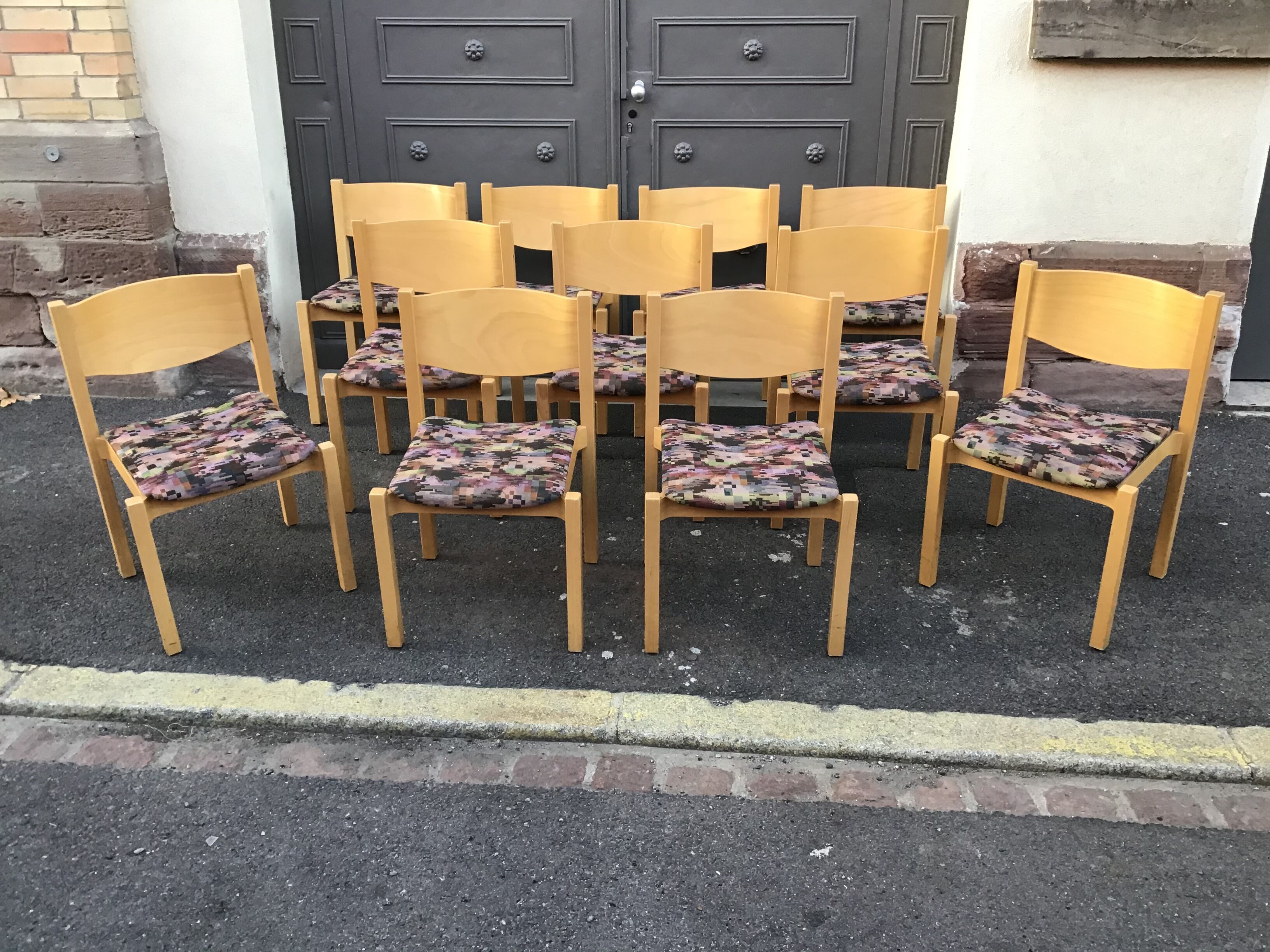 Vintage chairs 1980s Hiller Scandinavian design