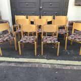 Vintage chairs 1980s Hiller Scandinavian design