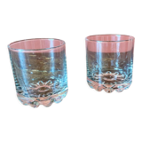 Marguerite vintage whisky glasses duo