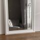 Louis Philippe mirror from the late 19th century. White. 140x82.