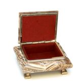 Alabaster and gilded metal box, 70s