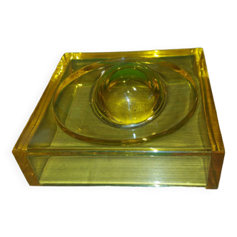 Ashtray, designer plexi pocket, Archiko, Italy, 70s, 80'S