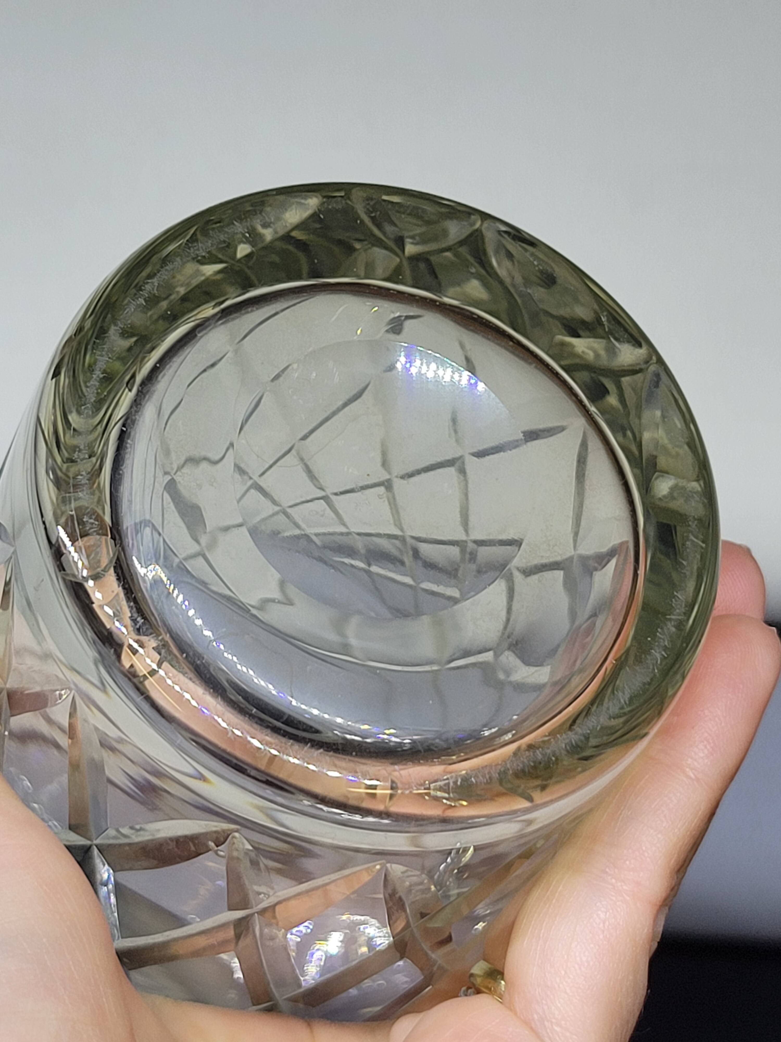 Vintage cut glass decanter