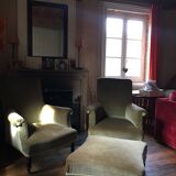 Napoleon lll velvet armchair