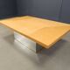 Vintage hidden bar coffee table by Paul michel in ash wood, 1970s
