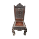 Chaise indienne en bois sculpté