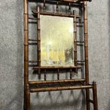 Chinese style bamboo coat rack with umbrella stand circa 1880
