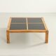 Coffee table or side table in pine and laminate, France, 1970s
