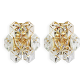 Paire d'appliques en cristal par Kinkeldey, Allemagne, années 1970