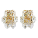 Pair of crystal wall lights by Kinkeldey, Germany, 1970s.