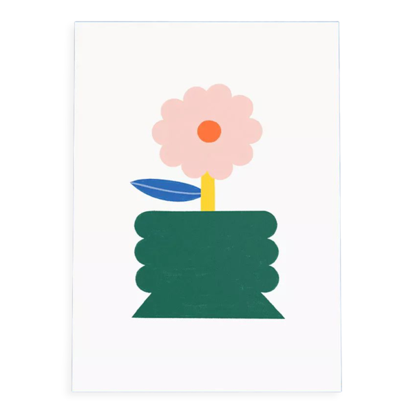 Pot de fleur - affiche kids friendly