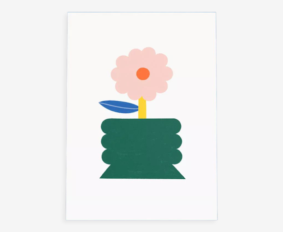 Un petit pot de fleur - affiche kids friendly
