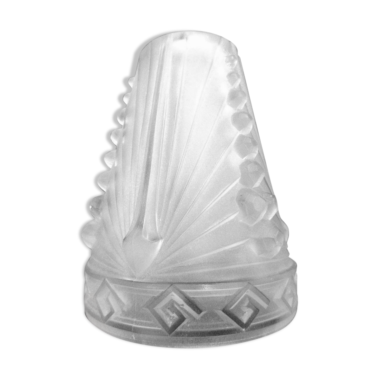 Tulip Art Deco, opaque glass by Schneider France