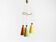 Beautiful large original mid-century 3-arm colorful bag ceiling lamp