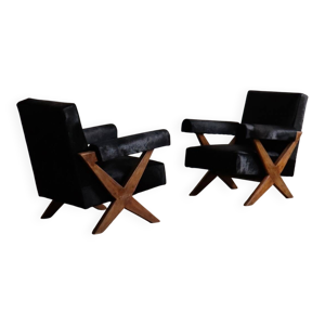 Paire de fauteuils lounge - pierre