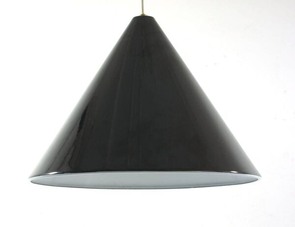 Pendentif de billard noir Arne Jacobsen Poulsen des années 1960