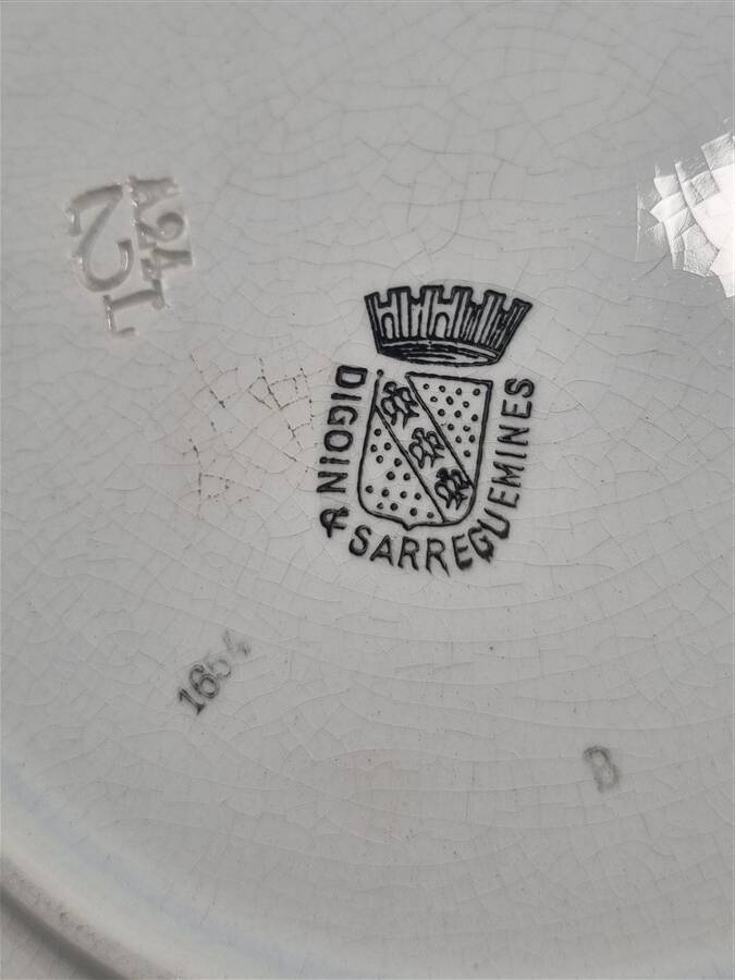 Digoin & Sarreguemines dessert plates