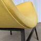 Vintage Mid-Century Modern Yellow Fabric Armchair - Alvin Lustig Style
