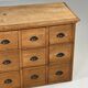 Pharmacy cabinet chest of drawers large oak antiques