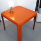 Patrick Gingembre orange fiberglass table 1970