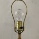 Large vintage lamp base in brushed and gold aluminum