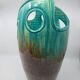 Vase Accolay signé J C en céramique Marron, Bleu France Vintage Design 1960