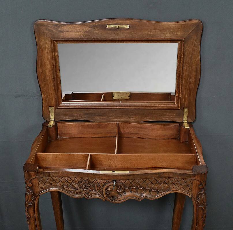Solid beechwood workbench, Louis XV style – Early 20th century