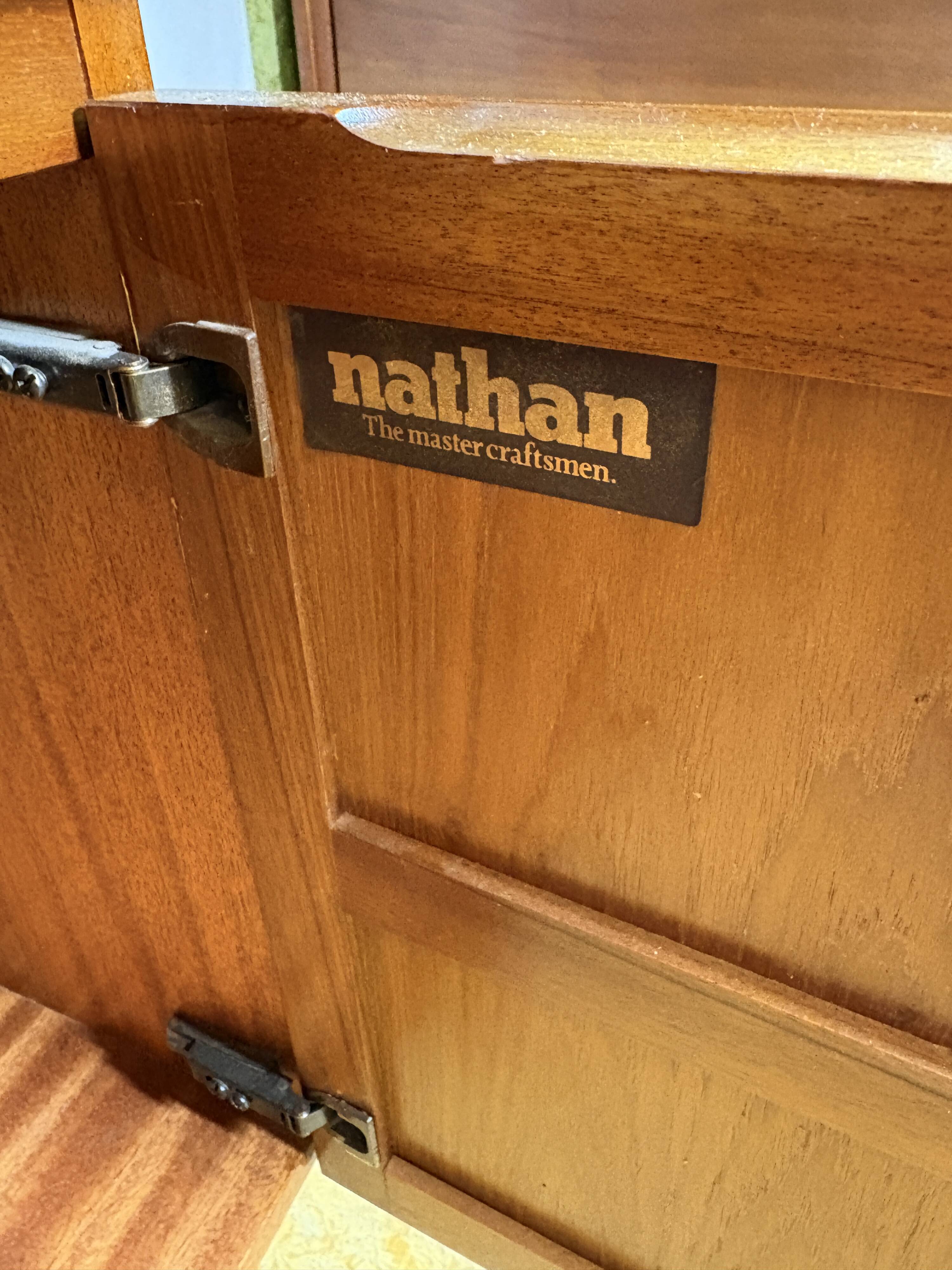 Mid Century Retro Teak Sideboard by Nathan 1960  Squares Danish Design