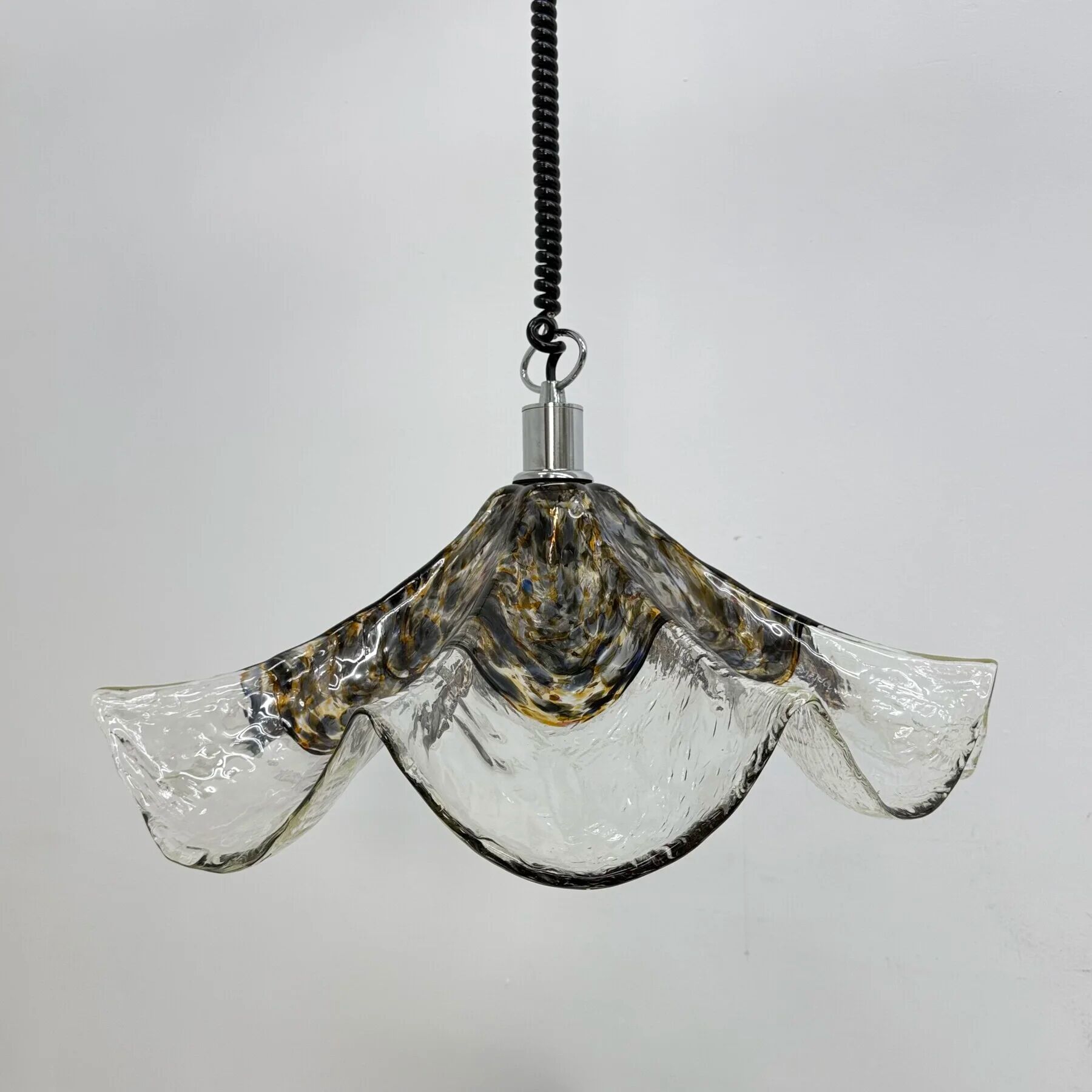 Lampe en verre et métal
