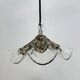 Lampe en verre et métal