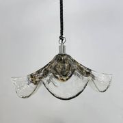 Glass and metal lamp