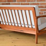 Canapé scandinave deux places, gris clair