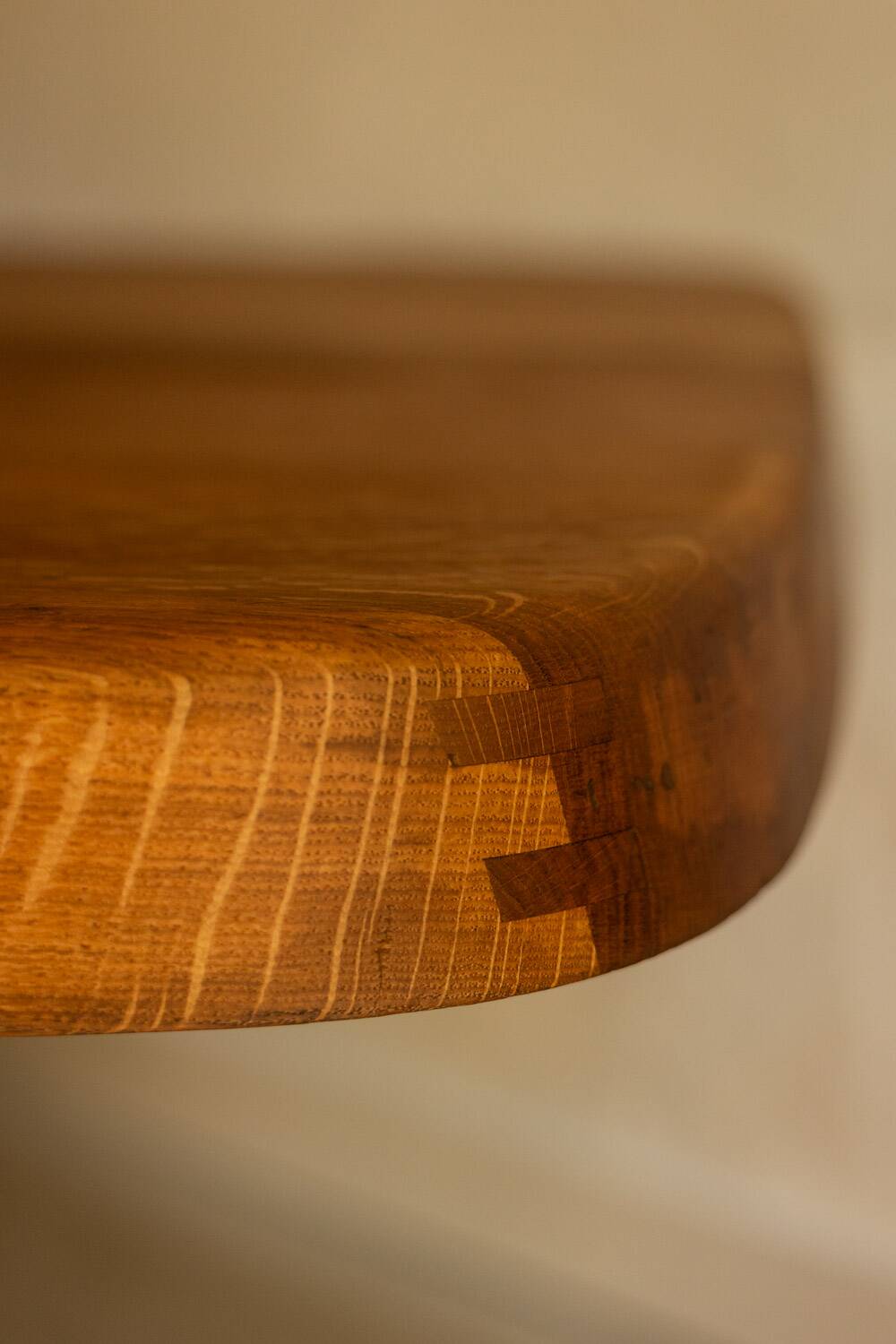 Pierre Chapo. Dining table model "T35D", in light oak.