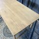 Large vintage table in restored solid elm.