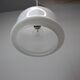 Large vintage opaline glass pendant lamp, Prague, Czechoslovakia, late 1970s.