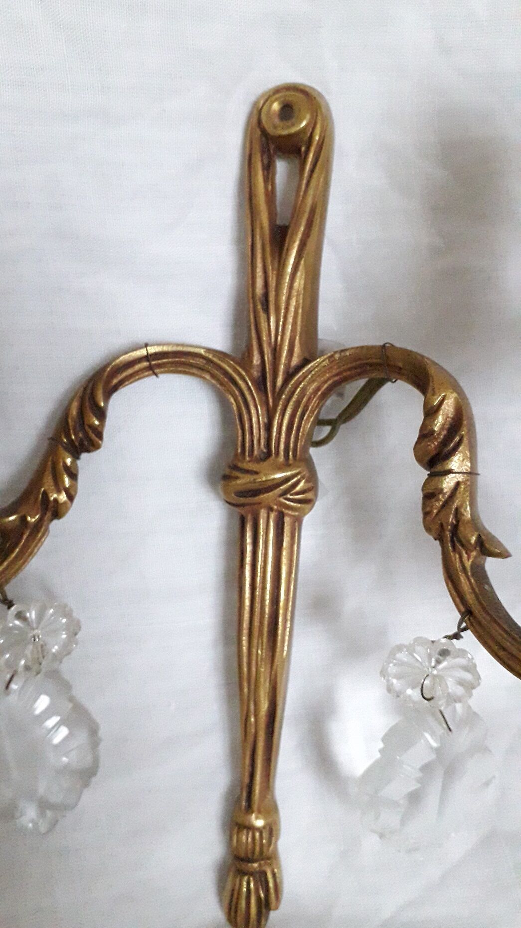Pair of bronze sconces