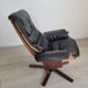 Vintage Göte Mobler 1960s swivel and reclining lounge chair