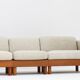 Vintage Danish mid-century corner sofa solid teak by Olsen Laursen 1960s