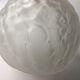 art deco ball vase in moulded pressed glass, satin - 1930s