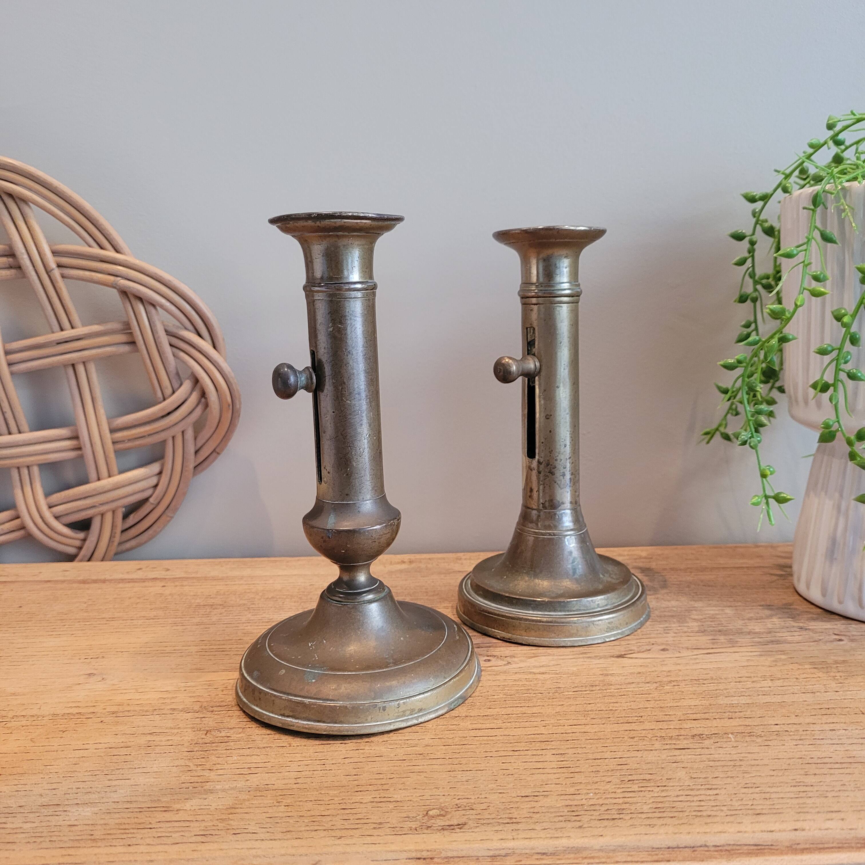 La Redoute x Selency pair of brass candle holders 07