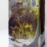 Grand vase Raku d'art pièce unique vintage signé