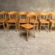 13 chaises bistrot vintage en bois 1950 1960