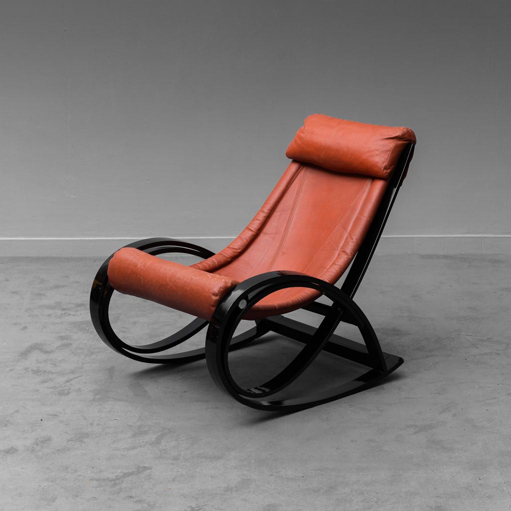 Rocking chair Sgarsul Gae Aulenti, Poltronova 60